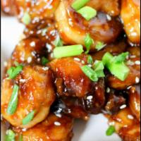 S11. General Tso's Shrimp · Jumbo shrimp breaded and deep-fried crispy with slightly sweet and tangy spicy sauce. Served...