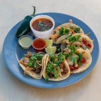 Mini Taco · 5 mini tacos with the meat of your choosing. The tacos come with grilled onions, cilantro, a...
