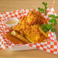 Chicken Tender Combo · Includes fries, Texas toast, pickles, and Bulleez dipping sauce. 

Make it a combo - add dri...