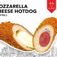 All Mozzarella Hotdog · A hotdog with nothing but mozzarella cheese.