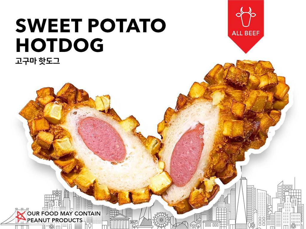 Sweet Potato Hotdog · All beef. A fantastic combination of sweet potatoes.