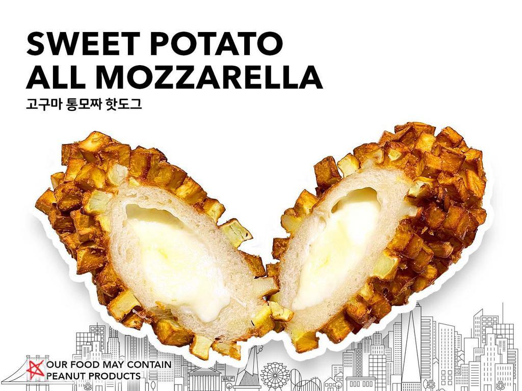 Sweet potato all Mozzarella cheese  · A fantastic combination of sweet potatoes and Mozzarella cheese.