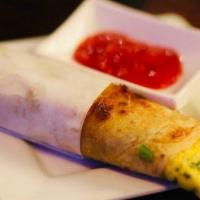 Egg Chicken Wrap · Kati rolls are made in flat paratha bread.