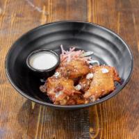 Chicken Wings · Everything bagel wings, buffalo wings, maple bacon waffle wings