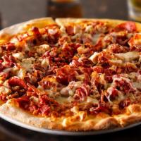 Meat Lovers Pizza · Pepperoni, sausage, ham and bacon.