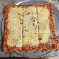 Large Sicilian Pizza · Savory pie with a dough base topped with sauce and cheese.