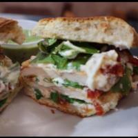 Pete's Panini · Grilled or crispy chicken topped with fresh ricotta cheese, sun-dried tomatoes, arugula, and...