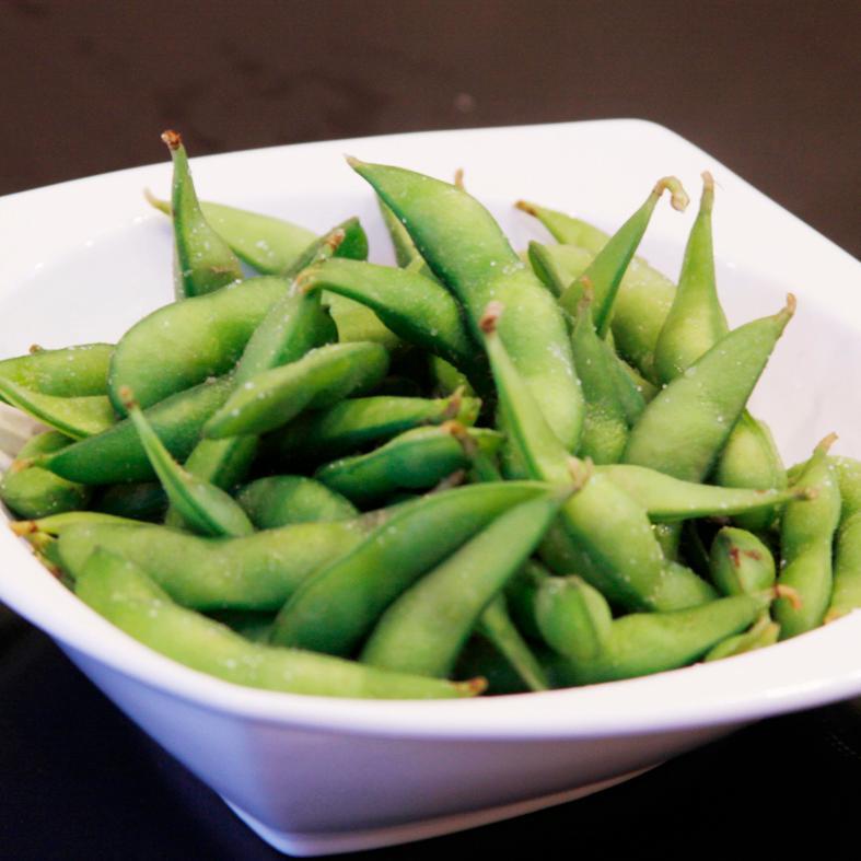 Edamame · Vegetarian. Young, soft and nutritious soybean pods. Served hot with a choice of Sea Salt, Togarashi or plain. 