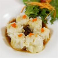 6 Pieces Shrimp Shumai · Steamed or fried. Shrimp dumpling with soy vinaigrette. (6pcs)