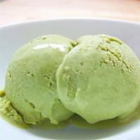 Ice Cream · Delicious Ice Cream available in 3 Flavors! Vanilla, Green Tea and Red Bean.