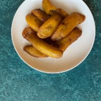 Fried Plantains 炸大蕉 · Plantains that have been smashed and fried 