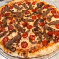 Meat Lover's Pizza · Tomato, mozzarella, sweet sausage, pepperoni and meatball.