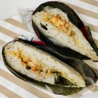 Eel Riceball 鳗鱼饭团 · Eel with rice and seaweed.