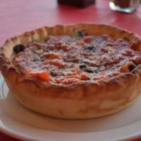 Margherita True Chicago · Fresh Mozzarella slices, Tomato, and Fresh Basil