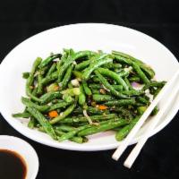 70. Chicken with String Bean · Served with white or brown rice.