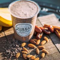 Lunch Date Smoothie · 16 oz. House made almond milk, banana, cocoa nibs, dates, cinnamon, vanilla extract and Hima...