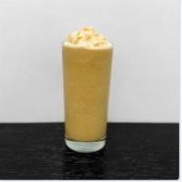 White Mocha Frappe · 2 shots of espresso with 8 oz. of milk and Ghirardelli white chocolate blended with ice. 