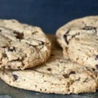 Chocolate Chip Cookie - Vegan · Chocolate chip cookie, with dark chocolate chips. It's vegan and yes, it's delicious!