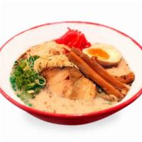 Tonkotsu Ramen · Ramen noodles in pork bone broth with pork chashu