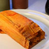 Homemade Tamales · Dough wrapped around a filling and steamed in a corn husk or banana leaf.