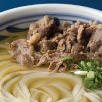 Beef Udon  · Original noodles served with sweet flavored beef and our homemade soup broth.