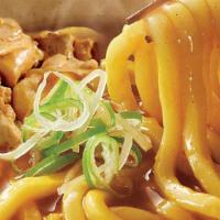 Chicken Curry Udon · Original noodles served with our savory curry broth and chicken topping.