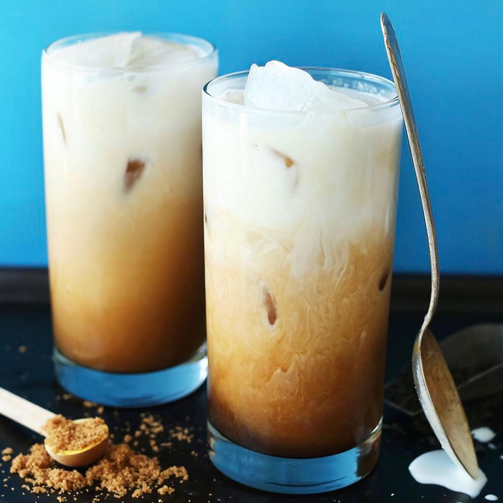 Thai iced Tea W/ Coconut cream · 