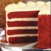 Junior's Red Velvet Cheese Cake Tall slice · 