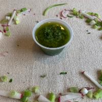 Chimichurri Sauce. · Fresh chimichurri sauce parsley-based with olive oil.