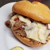 Hot Roast Pork on a Kaiser Roll · Roasted red peppers and sharp provolone. 12