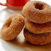 Gluten Free Cinnamon Sugar Donut ·  Organic evaporated cane sugar, brown rice flour, butter, eggs, non-gmo canola oil, tapioca ...