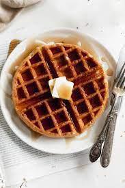Belgian Waffles · 1 large Belgian-style waffle with maple syrup and butter.