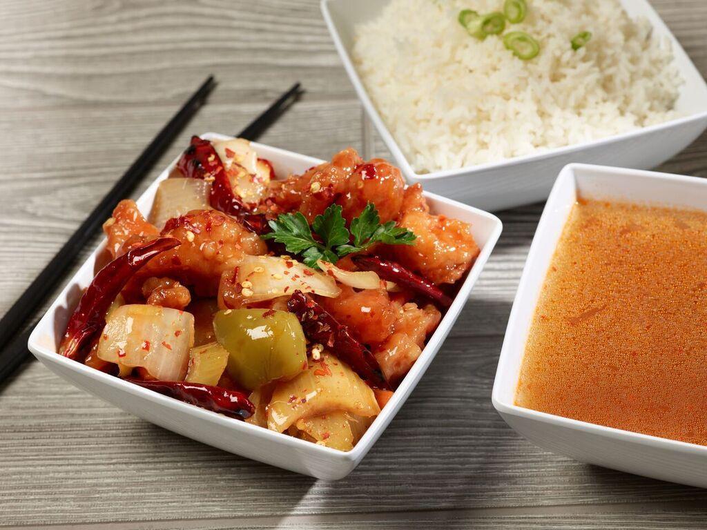 General Tao's Chicken · Hot and spicy.
