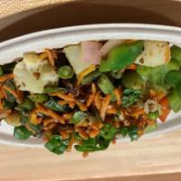 Tarka Vegetables · Cauliflower, potatoes, green beans, carrots and green peas sautéed with cumin, ginger & garl...