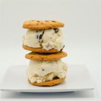 Dough Boy Sandwich 2-Pack · Chocolate chip cookies with cookie dough ice cream.  Brings two sandwiches. Use