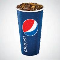 Fountain Drinks · Pepsi, Diet Pepsi, Sierra Mist, Mountain Dew, Crush, Dr Pepper, Raspberry Ice Tea, Root Beer