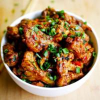 Gobi Manchurian · Delicious dish of deep-fried cauliflower served in a spicy Asian sauce.
