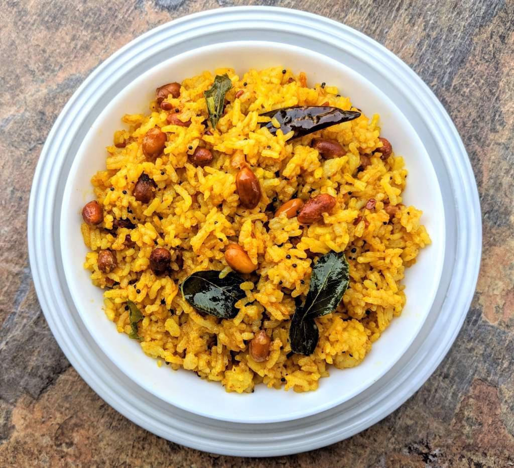 Tamarind Rice · A tangy, sour and spicy rice.
