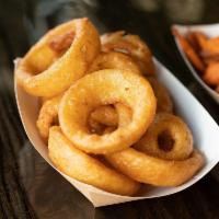 Onion Rings · These onion rings are thick-cut and dipped in beer batter for a perfect blend of flavor and ...