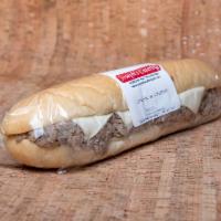 Large Steak and Cheese Sub · Sandwich with beef steak.