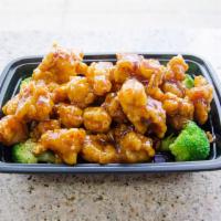 C15. General Tso's Chicken Combination Platter · Hot and spicy.