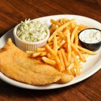 Catfish Fillet · A lightly seasoned battered and fried 8 oz. catfish served with coleslaw and your choice of ...