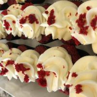 Red Velvet Cupcake · Rich and moist with a cream cheese frosting and red velvet.