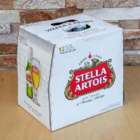 12 Bottled Stella Artois · Must be 21 to purchase. 5 % ABV.