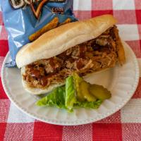 Pull Pork and Chips Sandwich · Have a custom Pulled Pork Sandwich your way.  Don't forget to tell us what you want on it be...