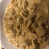 Kid's Mac and Cheese · Macaroni pasta in a cheese sauce. 