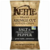 Kettle Krinkle Cut Potato Chips-Salt and Pepper · 