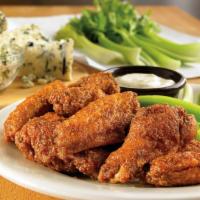 Kookaburra Wings - 20pc · 20 Chicken wings tossed in our secret spices served with our Blue Cheese dressing and celery...