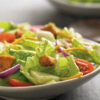 House Salad · Romaine lettuce with dressing of choice, cucumbers, Monterey Jack and Cheddar cheese, tomato...