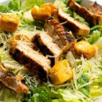 No Rules Entrée Salad · Large size House or Caesar Salad served with your choice of protein. 